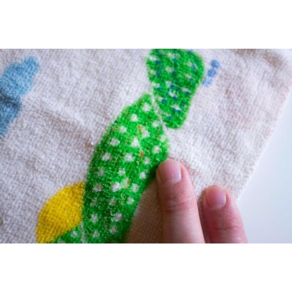 Vintage rainbow & clouds washcloth 100 percent cotton by Cannon - Picture 3 of 5